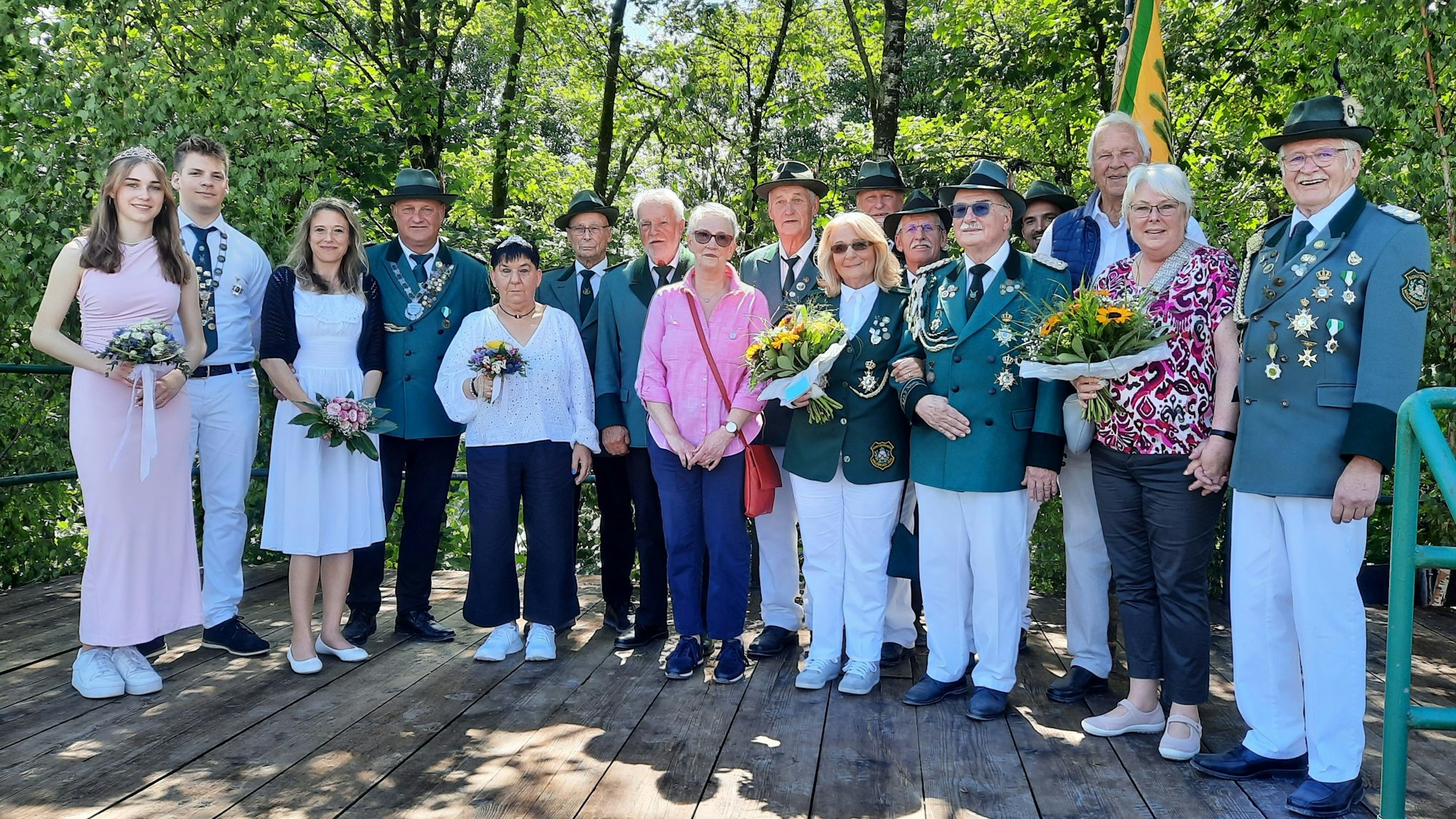 Die Majestäten und Jubilare.