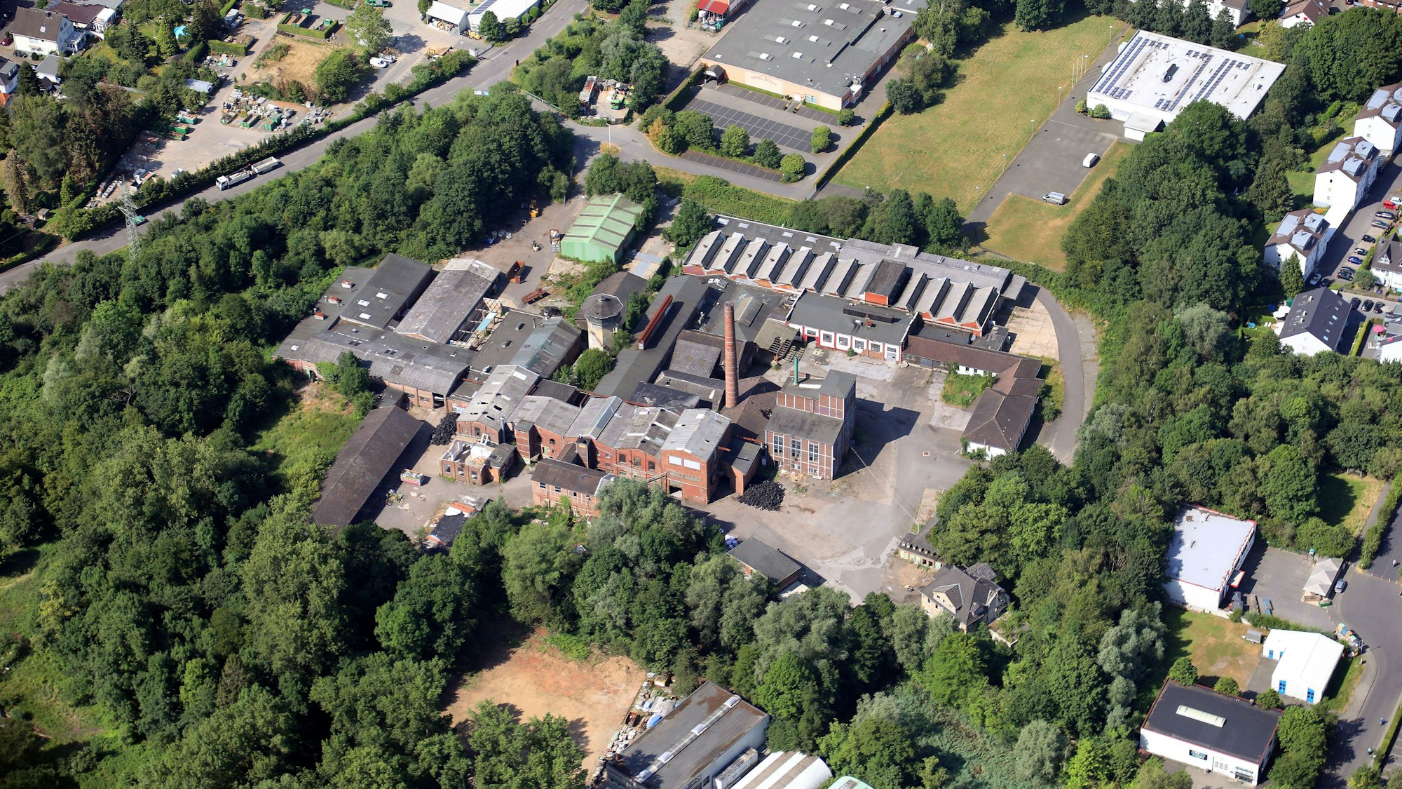 Das Wachendorff-Gelände in Gronau aus der Luft.