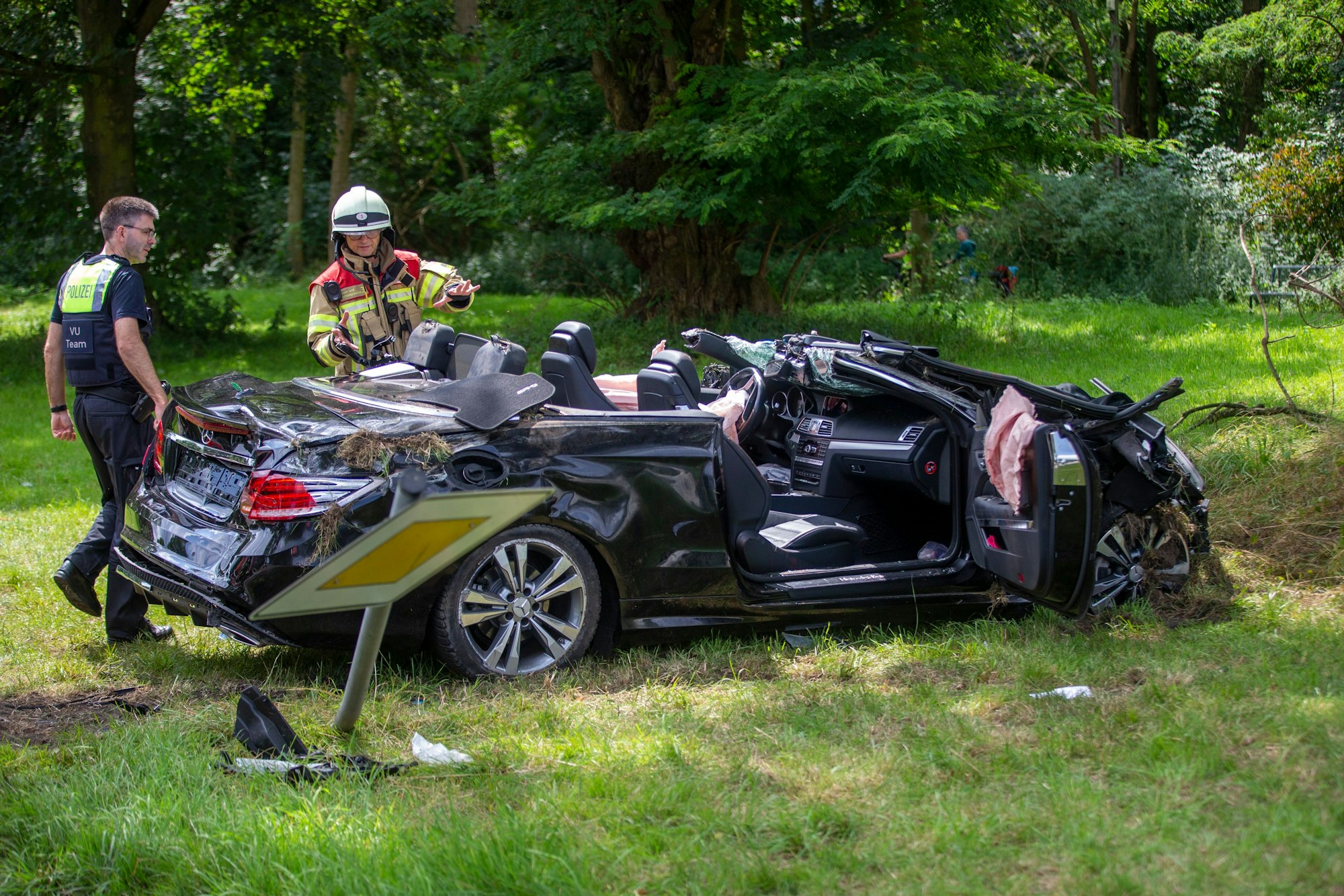 Das Unfallauto.