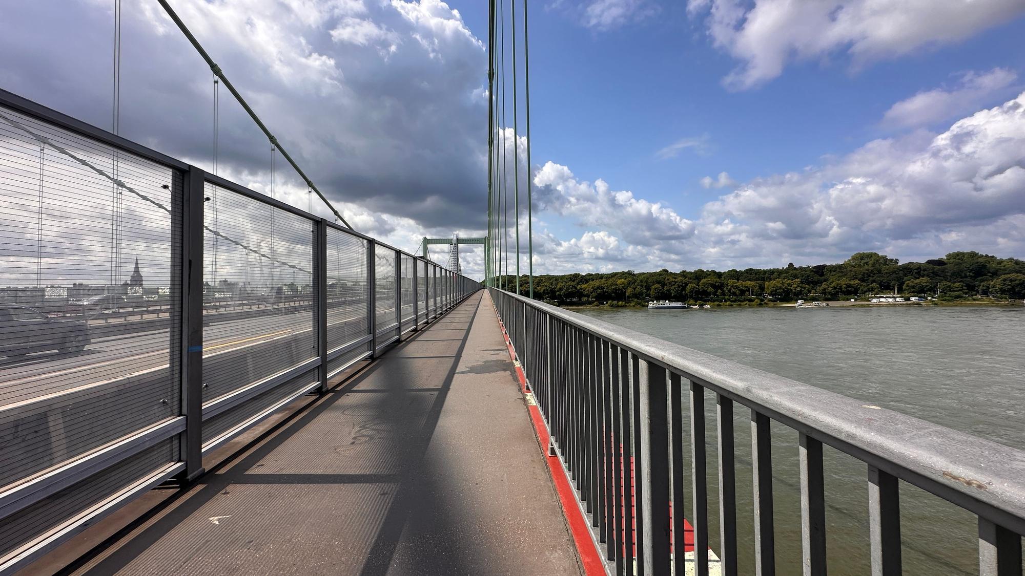Radweg auf der Rodenkirchener Brücke