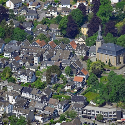 EIne Luftaufnahme von Hückeswagen.