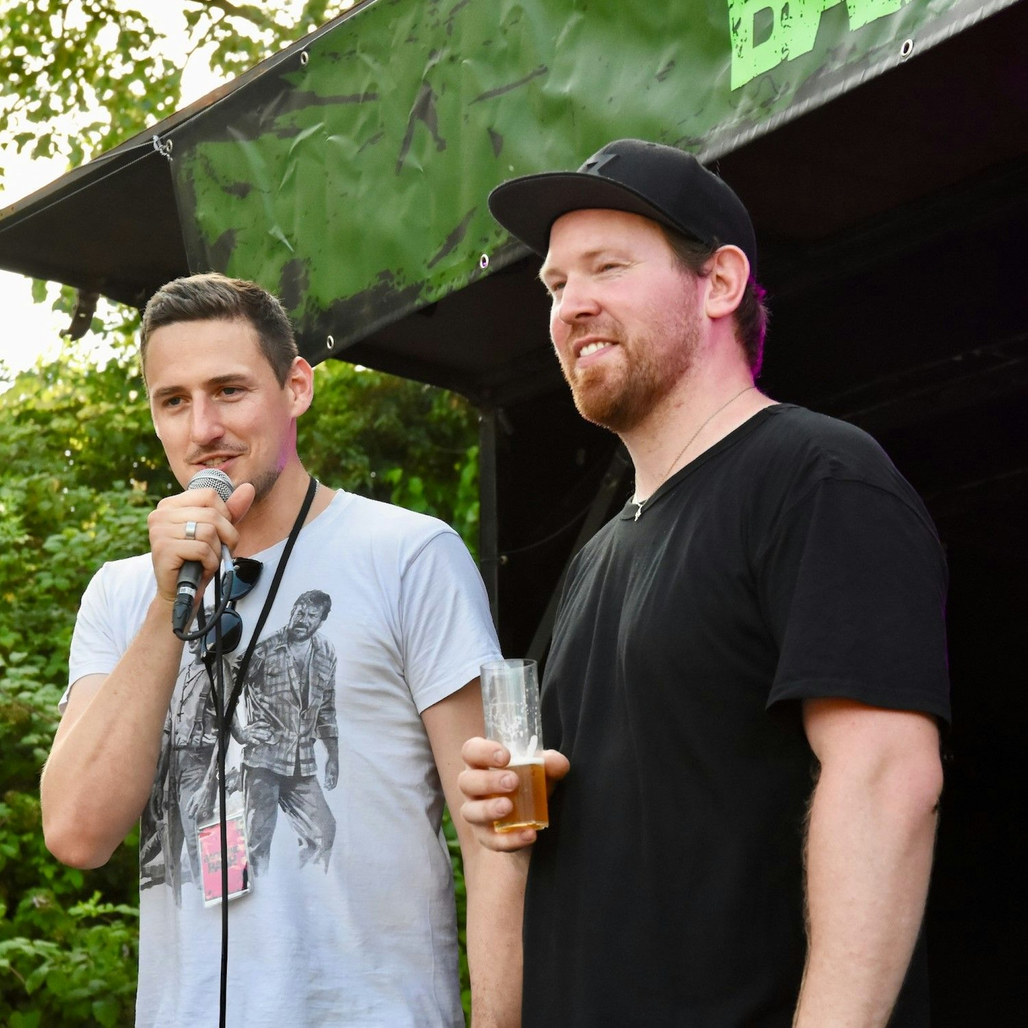 Die Gründer des Backyard-Festivals: Michael Heyden und Robin Hover (v.l.)