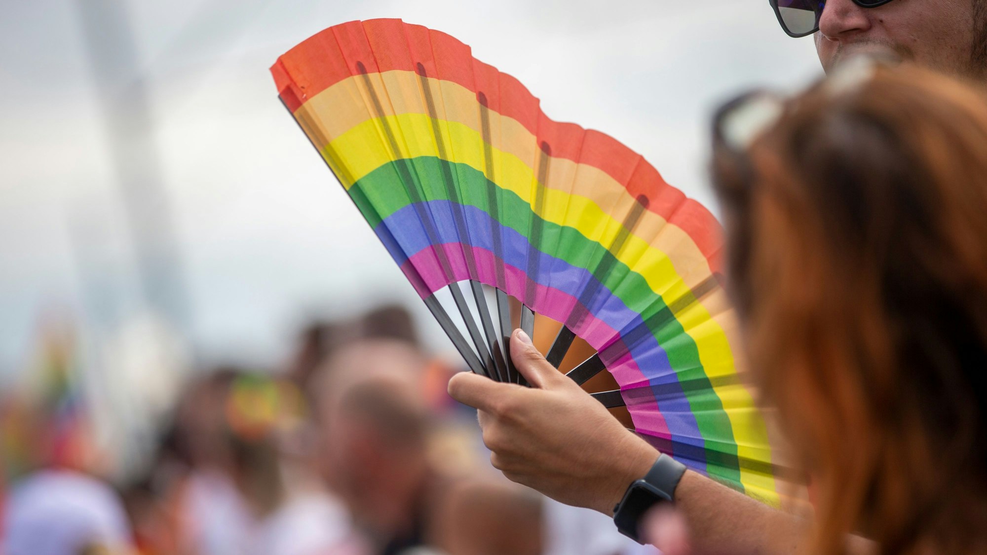 Zehntausende nahmen an der CSD-Demonstration am Sonntag teil.