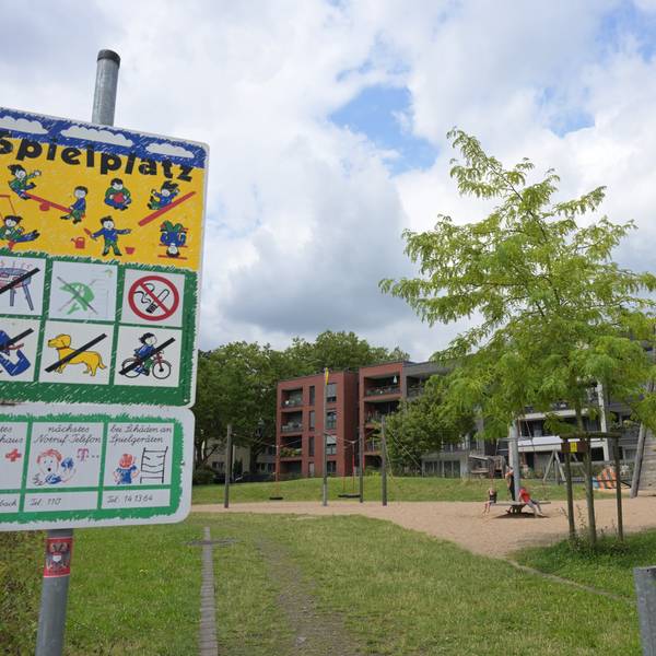 Das Foto zeigt den Spielplatz am Beit Jala-Platz