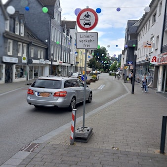 Blick auf die Hochstraße in Wipperfürth.