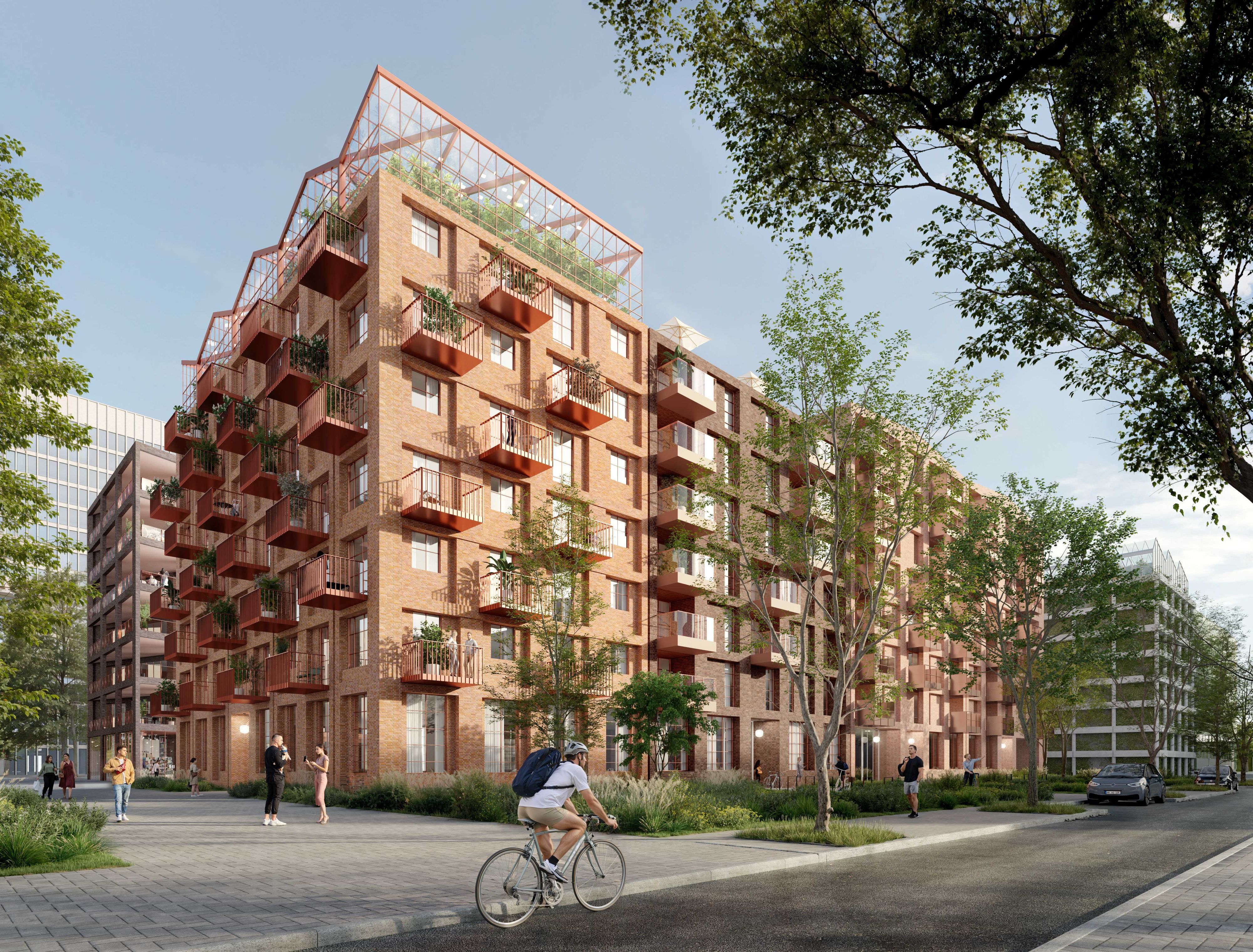 So sieht der Siegerentwurf der Kölner JSWD Architekten für die Bebauung des ersten Blocks im Deutzer Hafen aus.