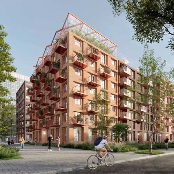 So sieht der Siegerentwurf der Kölner JSWD Architekten für die Bebauung des ersten Blocks im Deutzer Hafen aus.