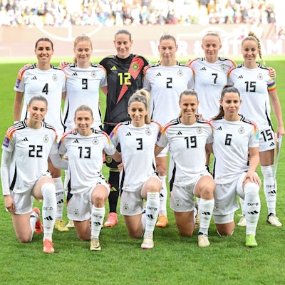 Gruppenbild der deutschen Frauenmannschaft.
