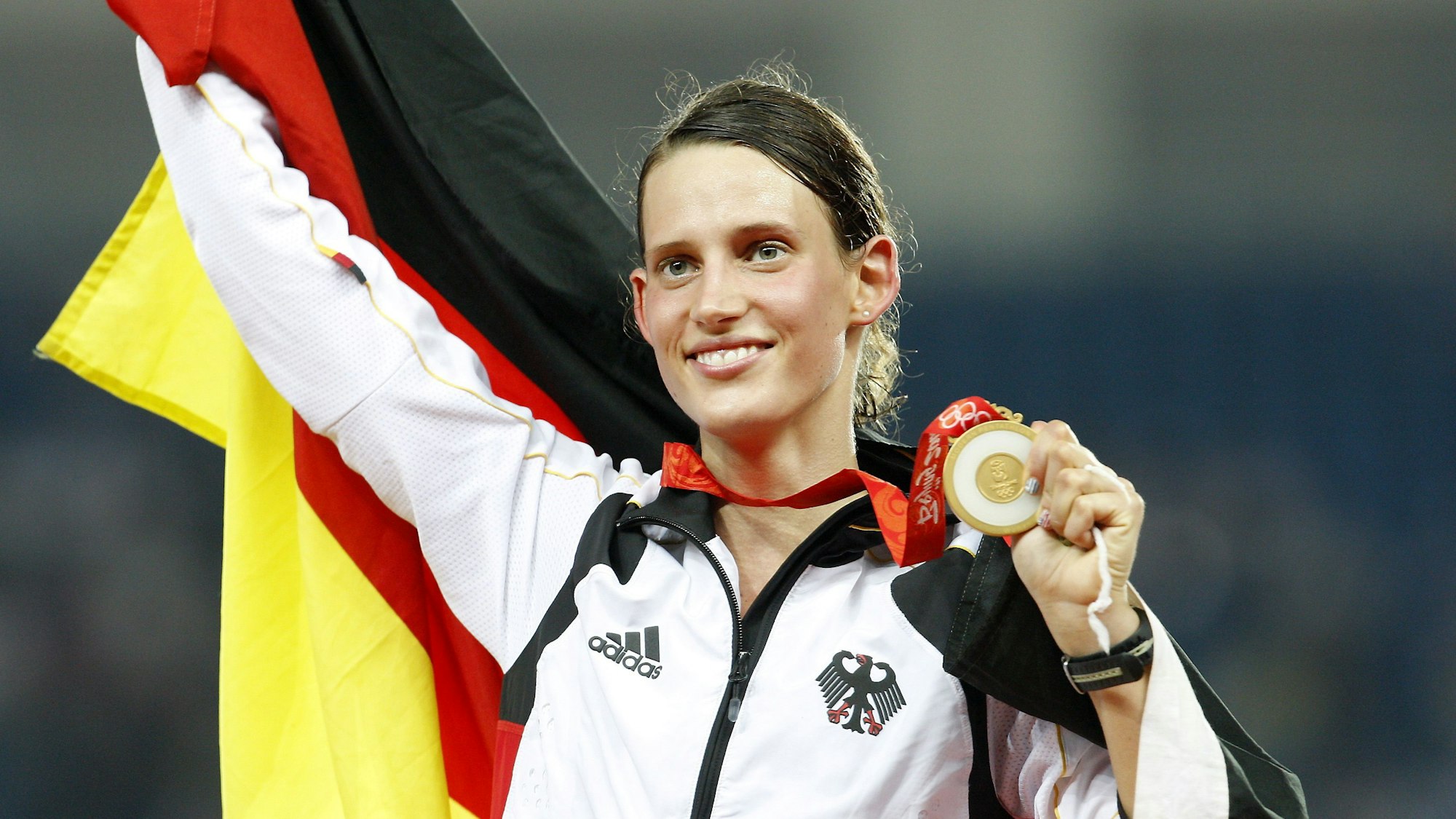 Lena Schöneborn holte 2008 in Peking im Modernen Fünfkampf die Goldmedaille.