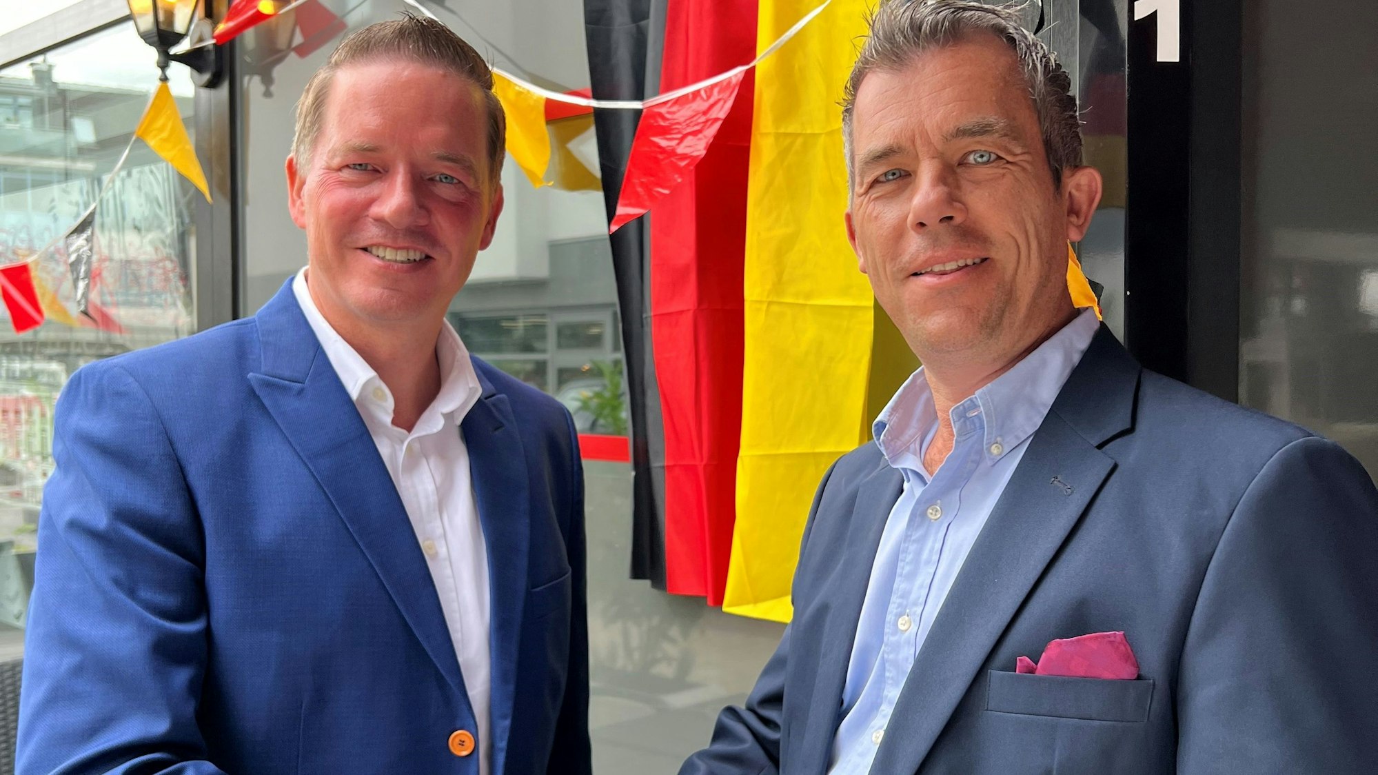 Zu sehen sind Gregor Golland und Georg Frey.