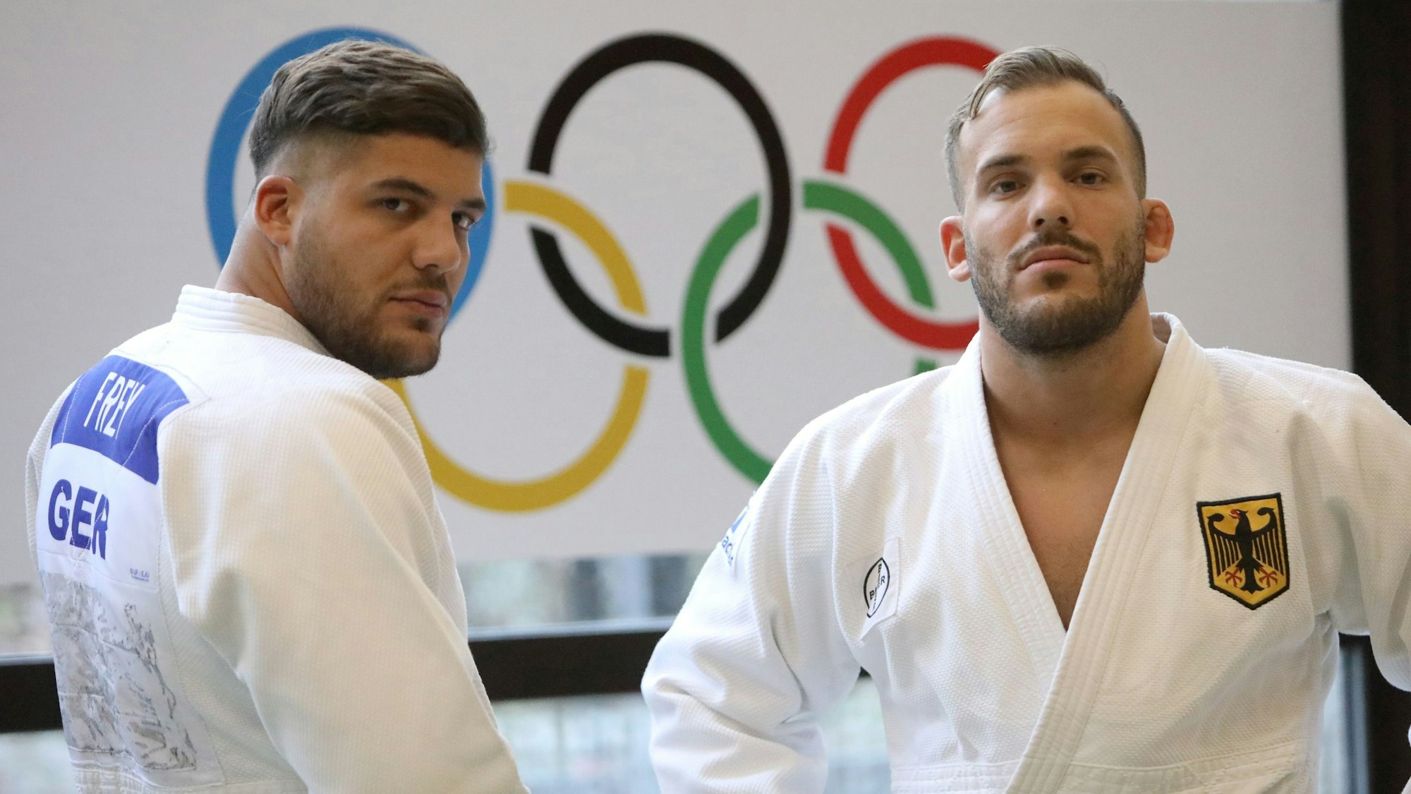Johannes (l.) und Karl-Richard Frey holten in Tokio Bronze im Judo-Mixed-Wettbewerb.