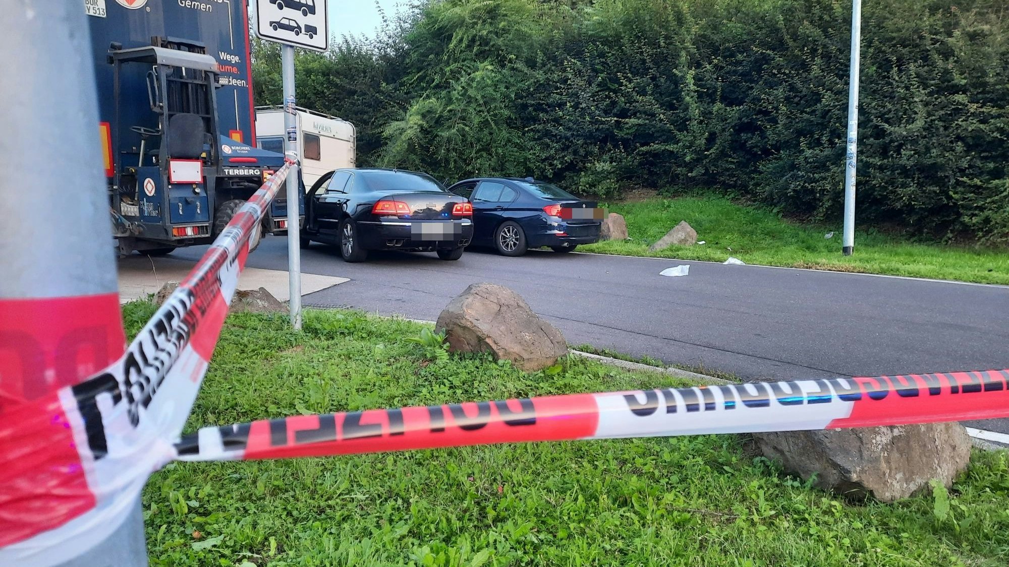 Flatterband der Polizei