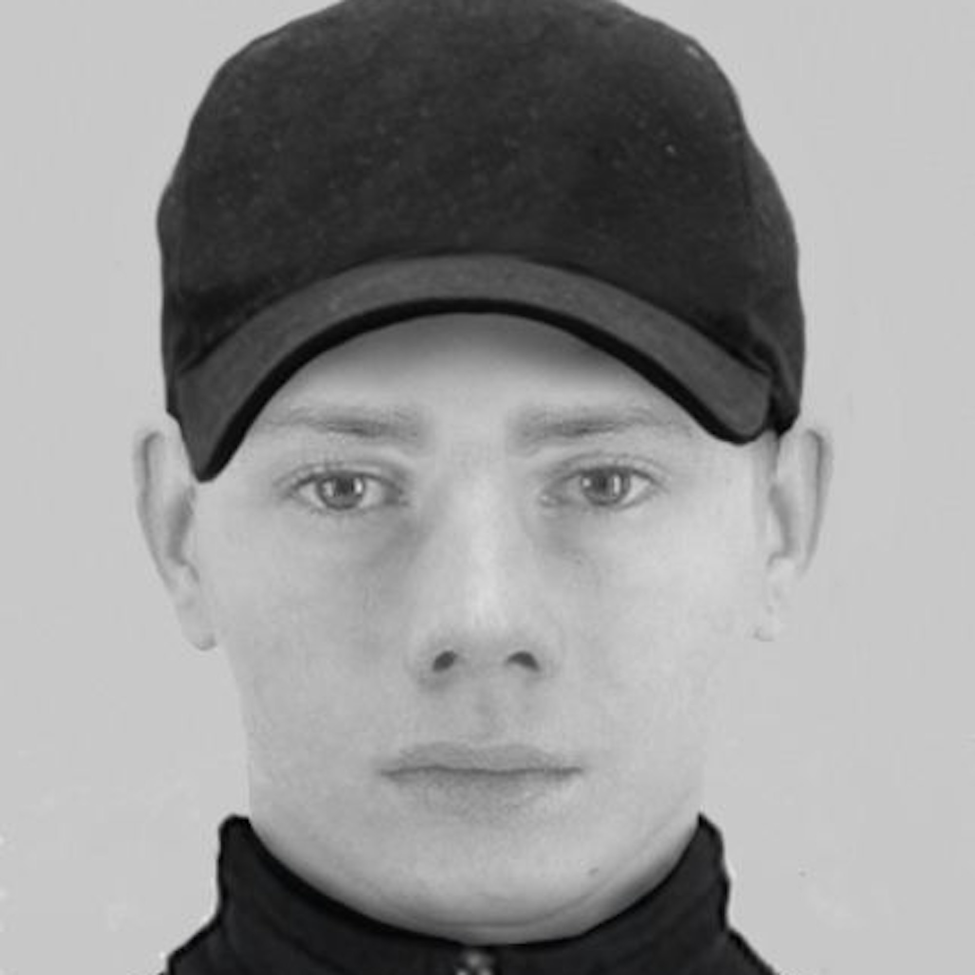 Mit diesem LKA-Phantomfoto sucht die Polizei Rhein-Berg nach einem Räuber.