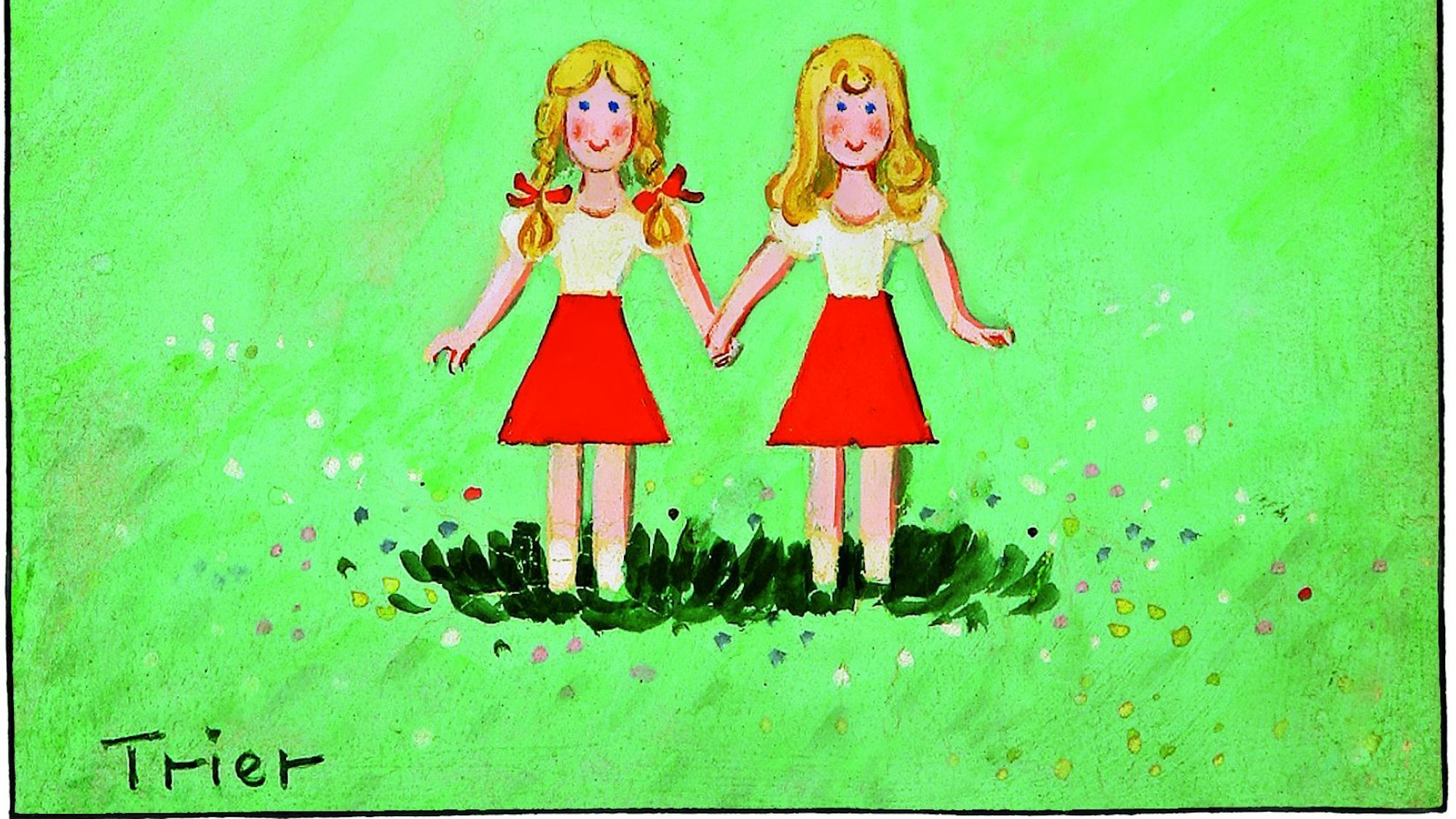 Das Buchcover von„ Das doppelte Lottchen Zeichnung“