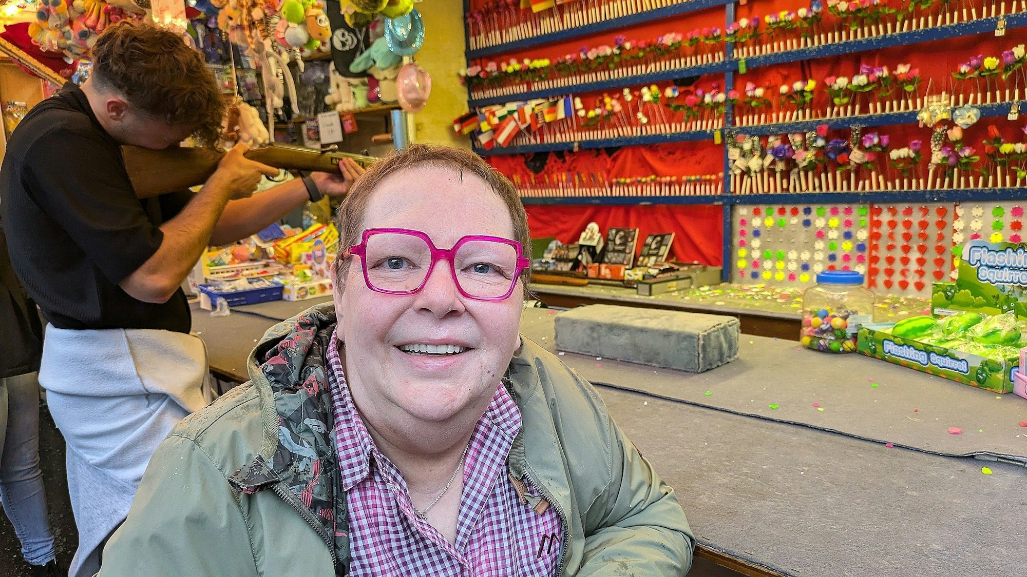 Auch Claudia Hennes genoss es, Kirmes ‚wie früher‘ zu feiern.