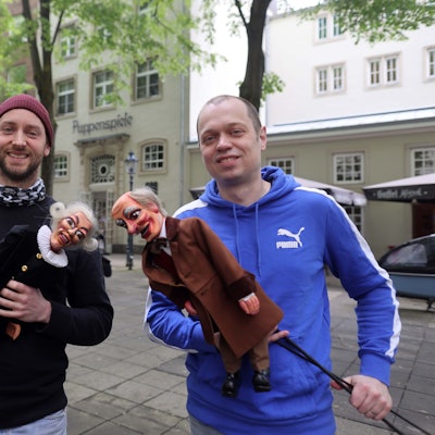 Köln, RSK, neue Hänneschen Schauspieler Denis Merzbach (l.) und Martin Moos