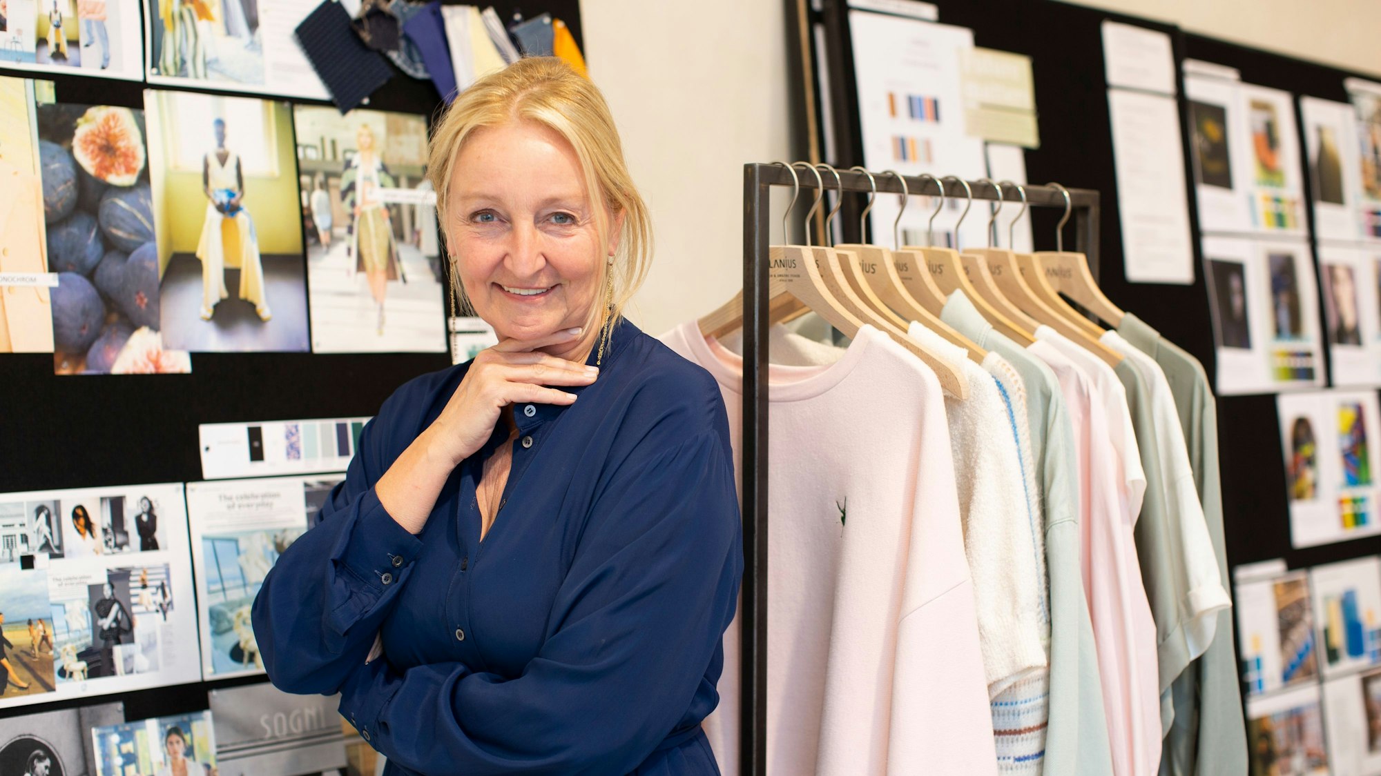 Modedesignerin Claudia Lanius setzt bei ihren Kollektionen auf umweltfreundliche Materialien und faire Produktionsbedingungen.