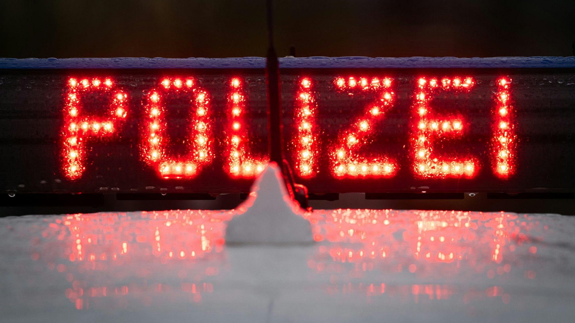 Ein Polizeizeichen.