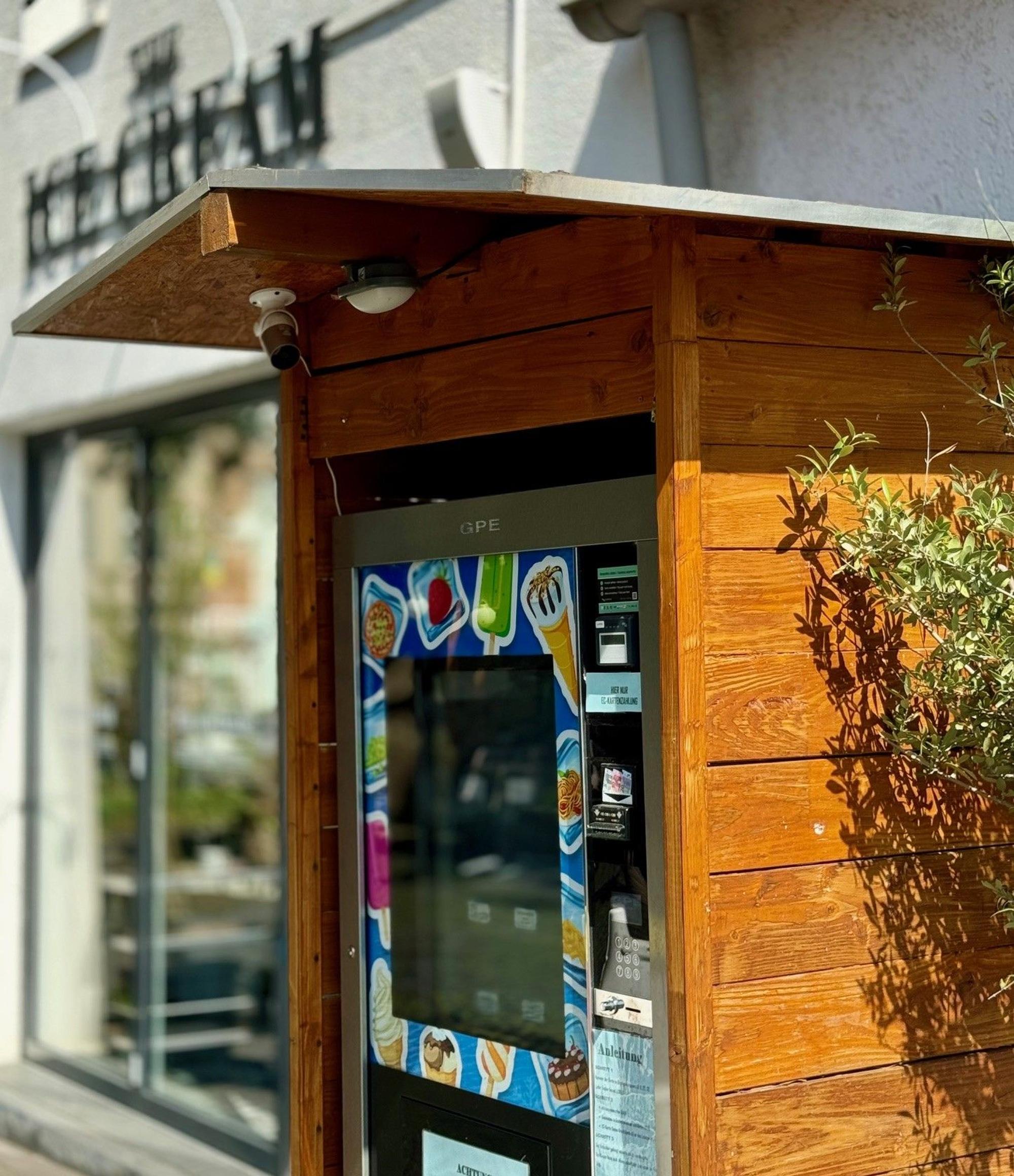 Der Eisautomat gehört zu The Ice Cream und deckt auch Verkaufsspitzen ab.