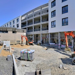 Neubau des Altenheims Haus Franziskus der Caritas.