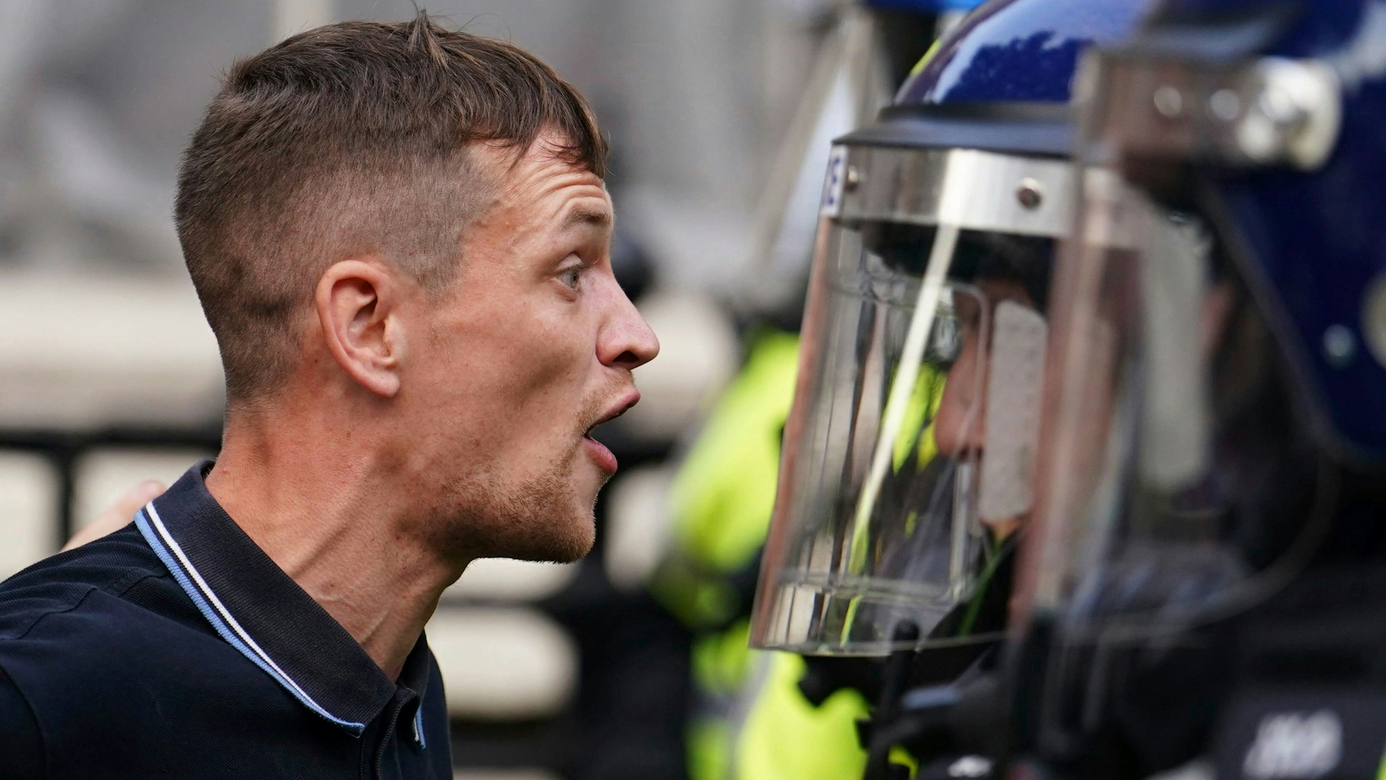 Auch in London kam es am Mittwochabend zu Krawallen bei spontanen Protesten nach dem Messerangriff von Southport.