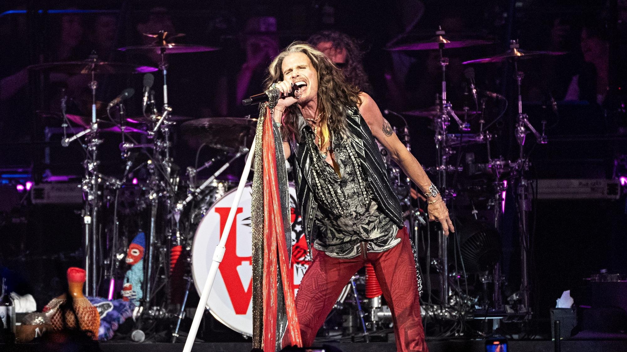 Sänger Steven Tyler von Aerosmith im September 2023