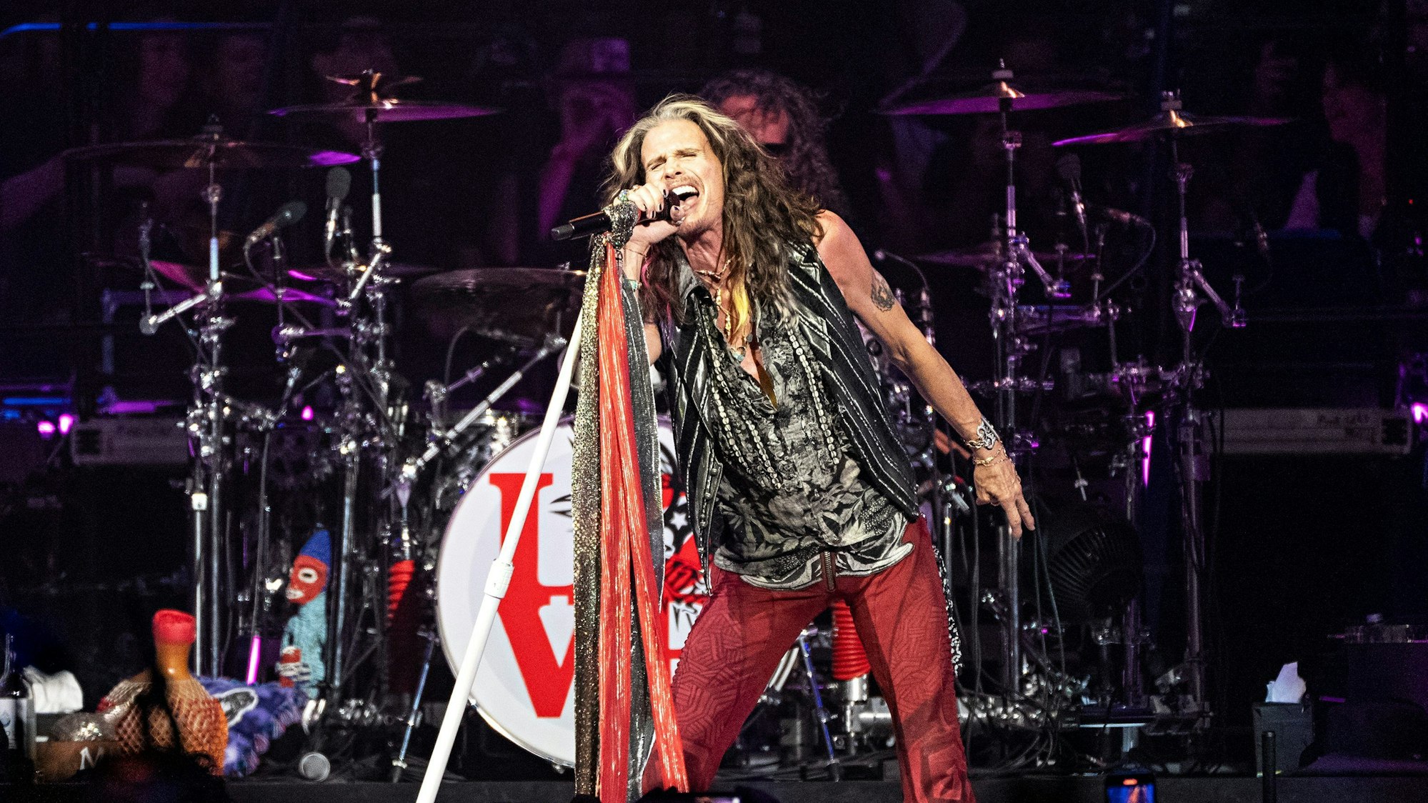 Sänger Steven Tyler von Aerosmith im September 2023