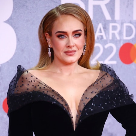 Sängerin Adele kommt zu den Brit Awards in London.