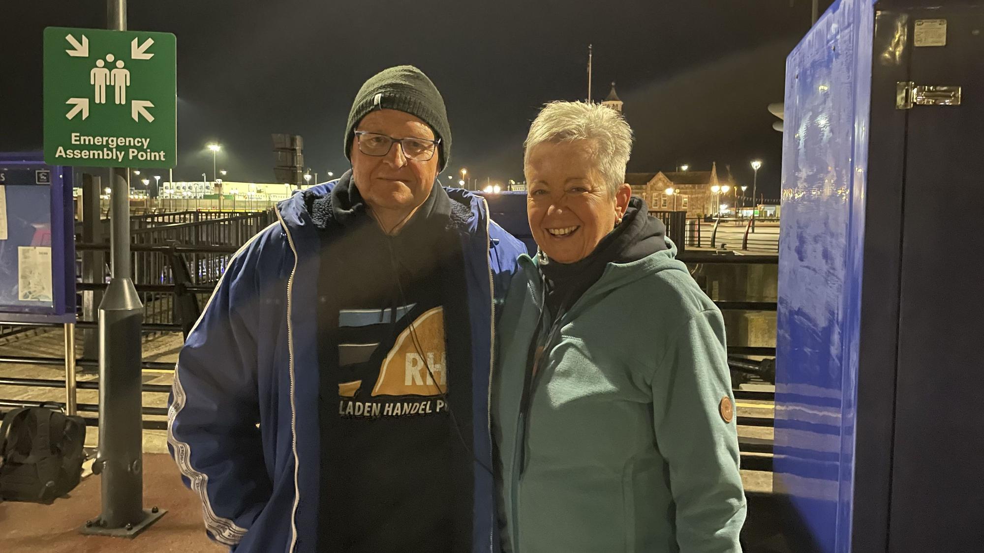 Extremschwimmer Hans Fuhrmann ubnd Gattin Sabine