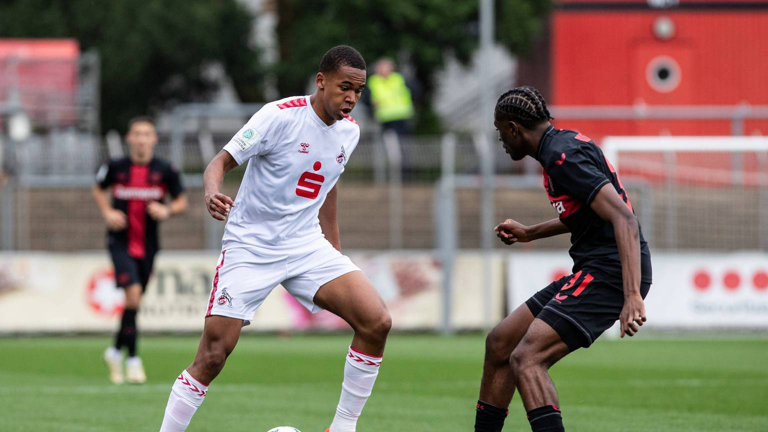 FVM-Pokal Finale A-Junioren 2024: Bayer 04 Leverkusen - 1.FC Köln 15.05.2024 Youssoupha Niang 1.FC Köln U19, 9, Madi Nonamay Bayer 04 Leverkusen, 31 FVM-Pokal Finale A-Junioren 2024: Bayer 04 Leverkusen - 1.FC Köln Rasenplatz am Ulrich-Haberland-Stadion, Leverkusen 15.05.2024 *** FVM Cup Final A Juniors 2024 Bayer 04 Leverkusen 1 FC Köln 15 05 2024 Youssoupha Niang 1 FC Köln U19, 9 , Madi Nonamay Bayer 04 Leverkusen, 31 FVM Cup Final A Juniors 2024 Bayer 04 Leverkusen 1 FC Köln Lawn at Ulrich Haberland Stadium, Leverkusen 15 05 2024 Copyright: xBEAUTIFULxSPORTS/Buriakovx