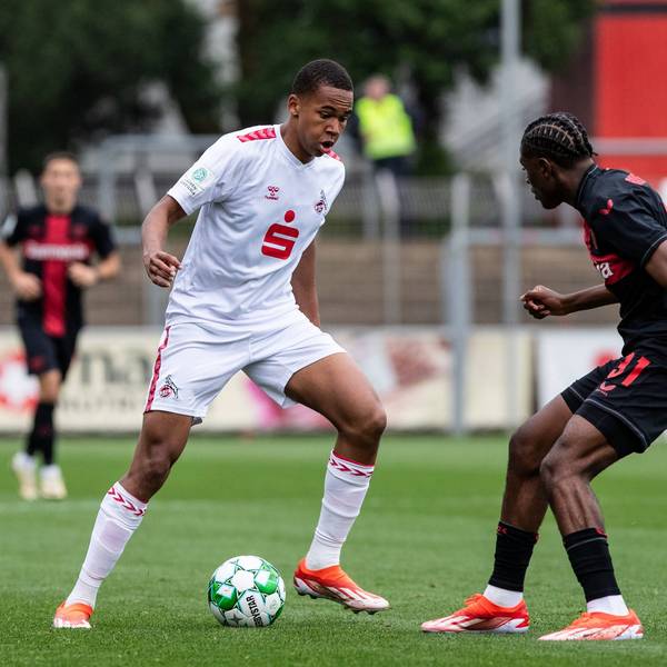 FVM-Pokal Finale A-Junioren 2024: Bayer 04 Leverkusen - 1.FC Köln 15.05.2024 Youssoupha Niang 1.FC Köln U19, 9, Madi Nonamay Bayer 04 Leverkusen, 31 FVM-Pokal Finale A-Junioren 2024: Bayer 04 Leverkusen - 1.FC Köln Rasenplatz am Ulrich-Haberland-Stadion, Leverkusen 15.05.2024 *** FVM Cup Final A Juniors 2024 Bayer 04 Leverkusen 1 FC Köln 15 05 2024 Youssoupha Niang 1 FC Köln U19, 9 , Madi Nonamay Bayer 04 Leverkusen, 31 FVM Cup Final A Juniors 2024 Bayer 04 Leverkusen 1 FC Köln Lawn at Ulrich Haberland Stadium, Leverkusen 15 05 2024 Copyright: xBEAUTIFULxSPORTS/Buriakovx