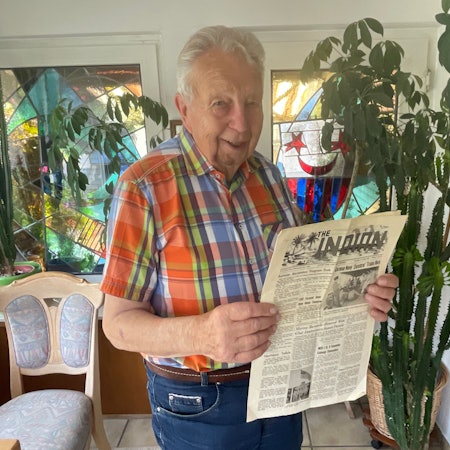 Am 25. August 1959 erschien auf der Titelseite der kubanischen Zeitung „The Indian“ ein Foto, das auch den Gummersbacher Dieter Birkenbeul zeigt. Auf dem Foto hält er das Blatt in den Händen.