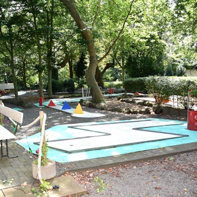 Die Minigolf-Anlage in Bedburg.