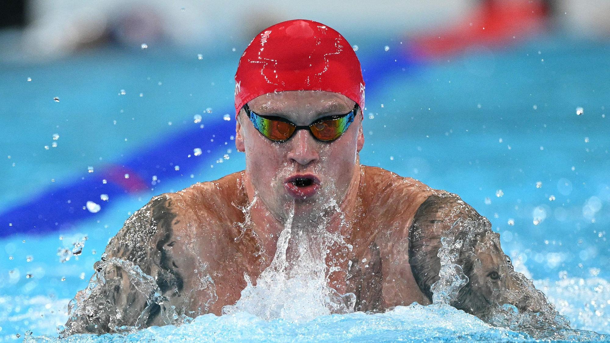 Der britische Schwimmer Adam Peaty bei den Olymischen Spielen in Paris