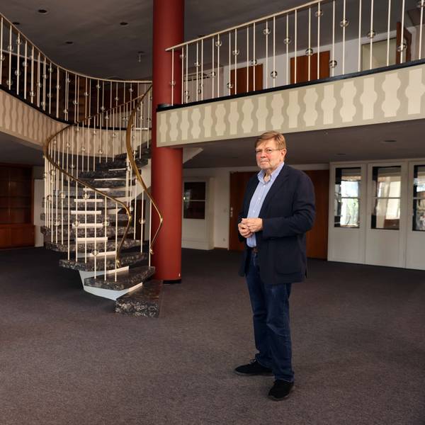 Die leeren Geschäftsräume von Wolfgang Stracke zeugen vom einstigen Glanz des Unternehmens.