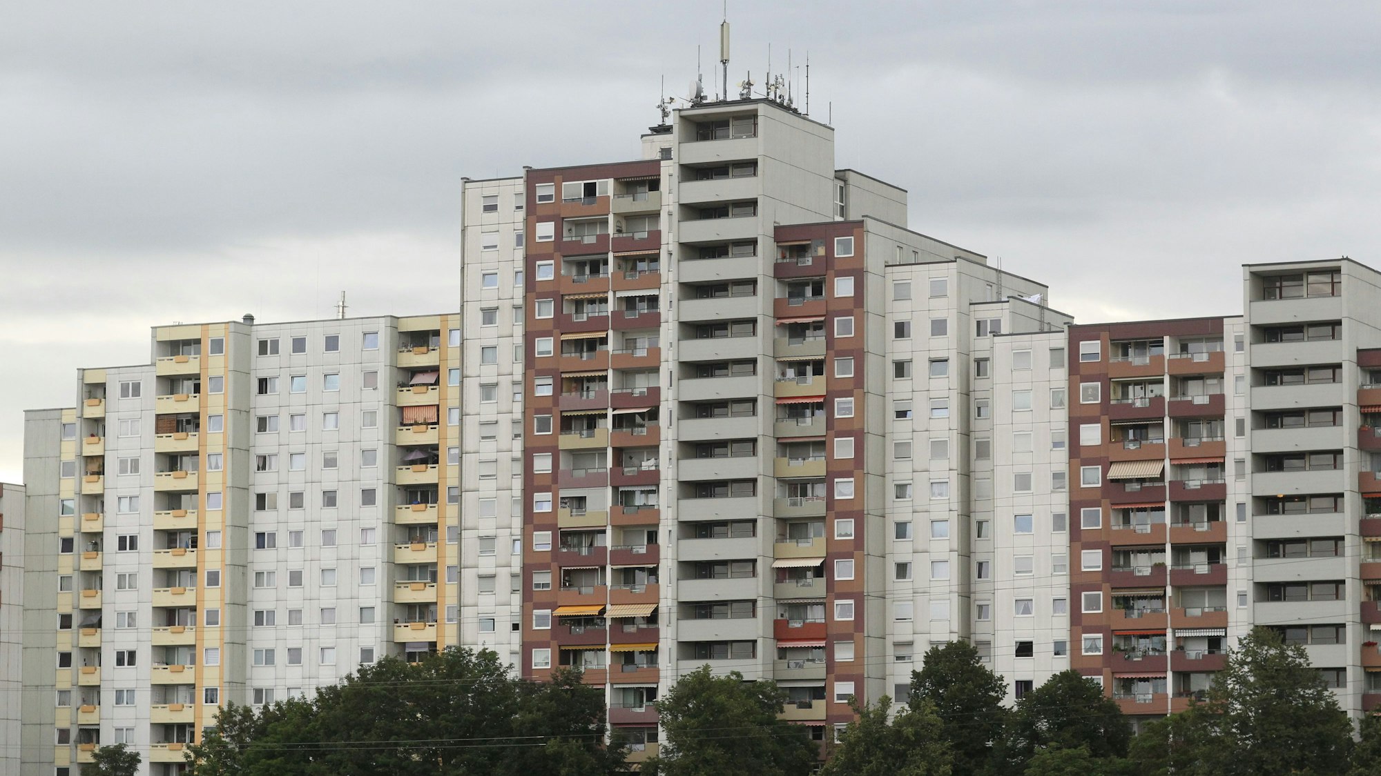 In der Ankerstraße in Sankt Augustin steht mit 18 Etagen das höchste Haus im Rhein-Sieg-Kreis