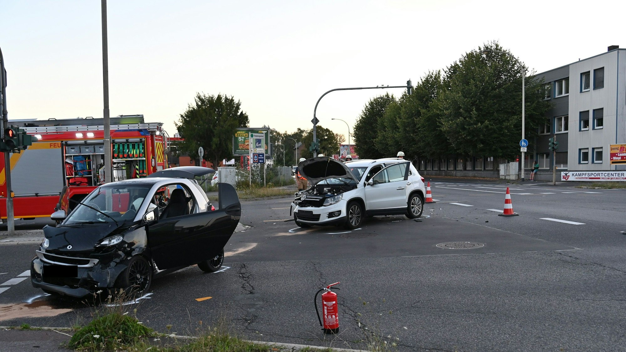 Bild von der Unfallstelle.