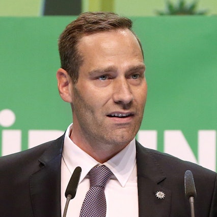 Der Bundesvorsitzende der Gewerkschaft der Polizei (GdP), Jochen Kopelke, hält auf dem Bundeskongress der GdP eine Rede.