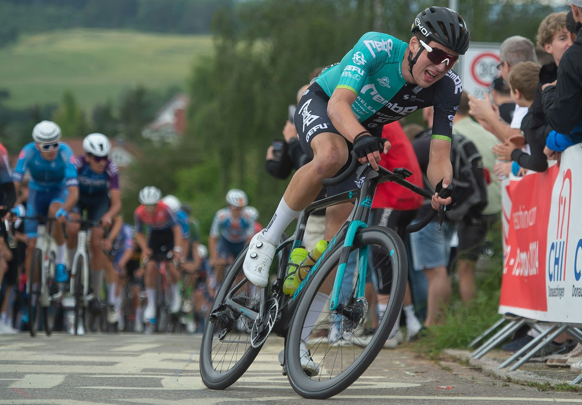 Julian Borresch
kämpft sich den Berg hoch.