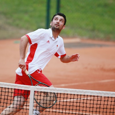Kölner THC Stadion RW vs. TC Lese Grün-Weiss Köln, Tennis Herren, Hazem Naw (THC RW)
14.06.2020
Bild: Herbert Bucco