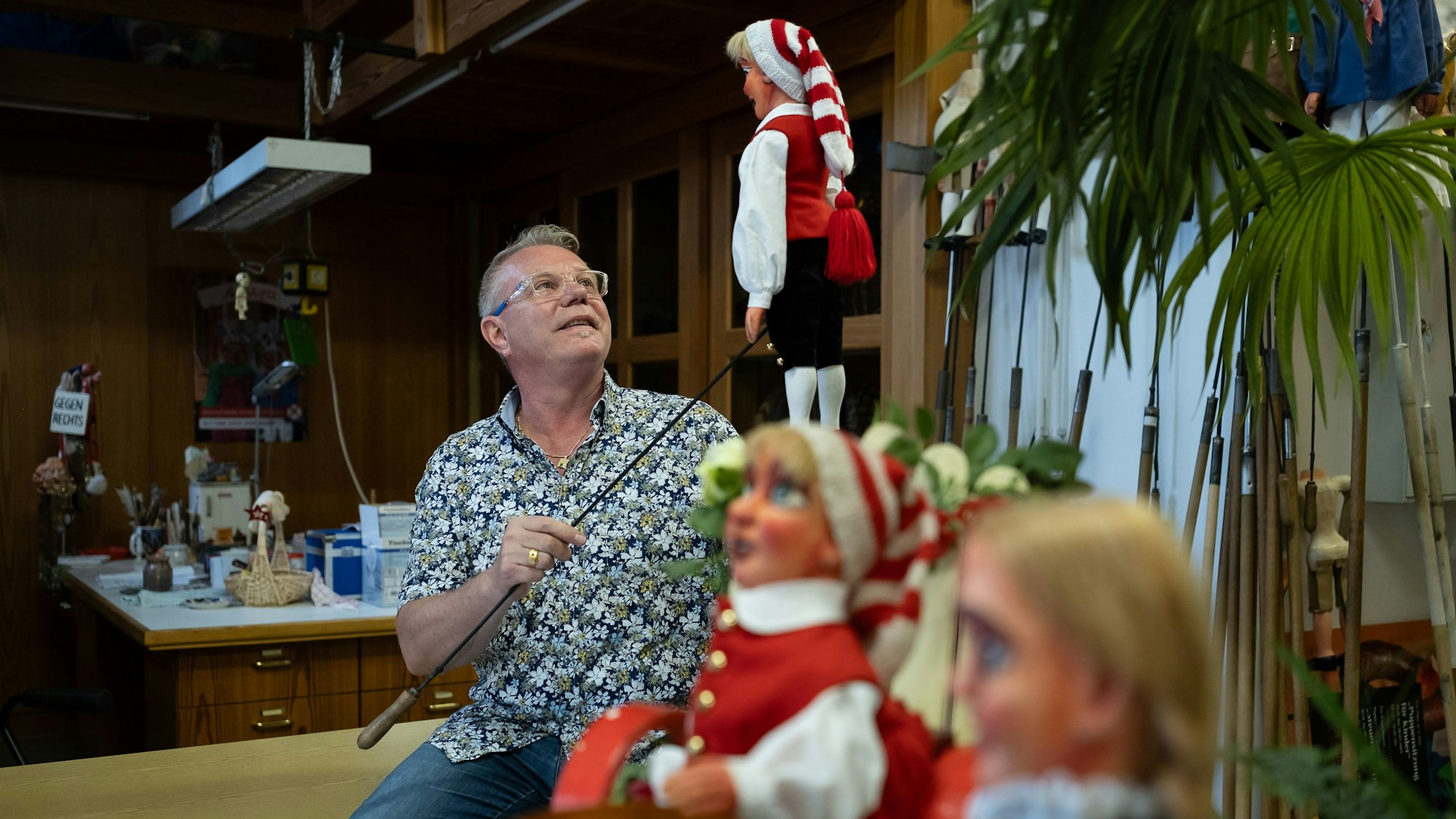 Jacky von Guretzky-Cornitz im Hänneschen-Theater.