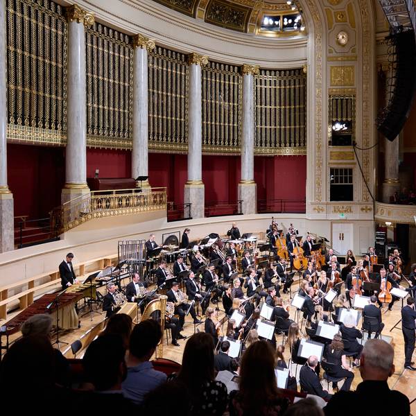 Das Kyiv Symphony Orchestra bei einem Auftritt in Wien.