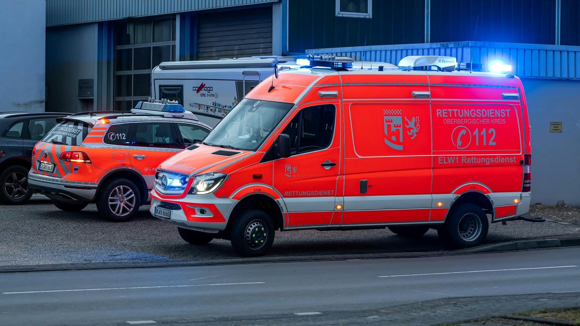 Einsatzwagen des Rettungsdienstes