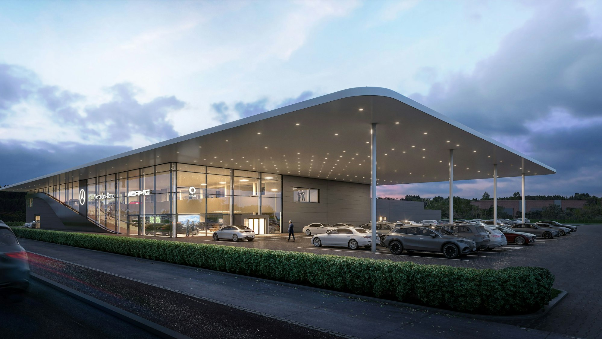 Auf dem Bild ist das geplante Auto-Center zu sehen.