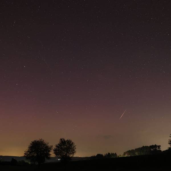 Ein Blick in den Himmel in der Nähe der Reichshofer Ortschaft Wildberg zeigt Perseiden.