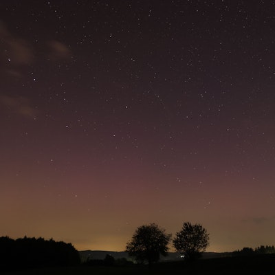 Ein Blick in den Himmel in der Nähe der Reichshofer Ortschaft Wildberg zeigt Perseiden.