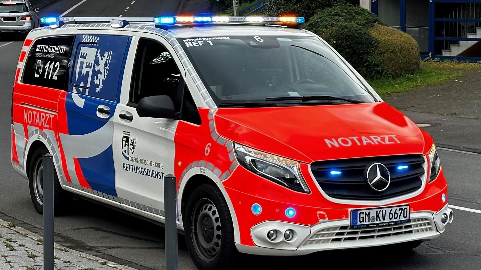 Ein Notarztwagen.