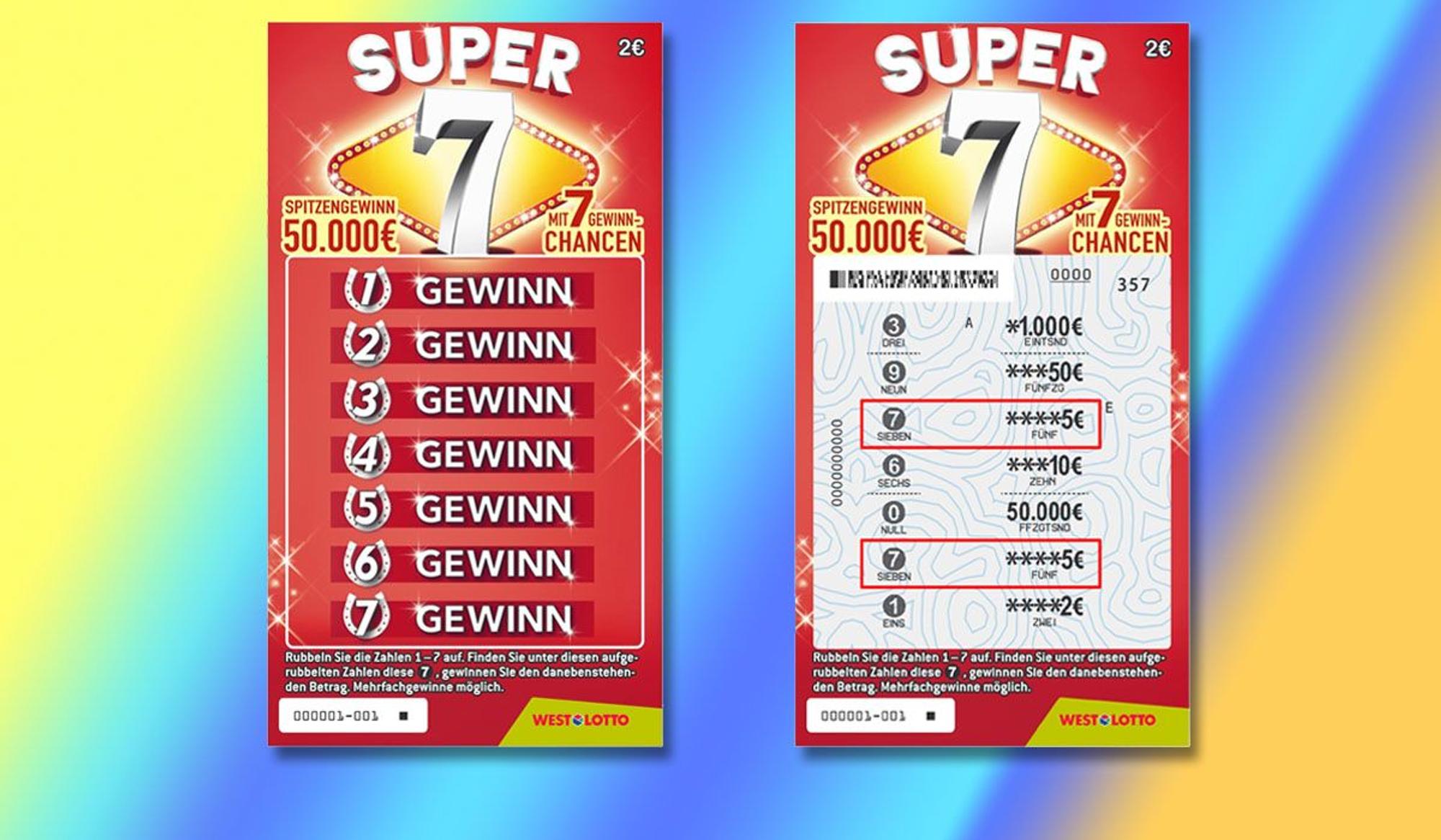 Rubbellos der SUPER 7