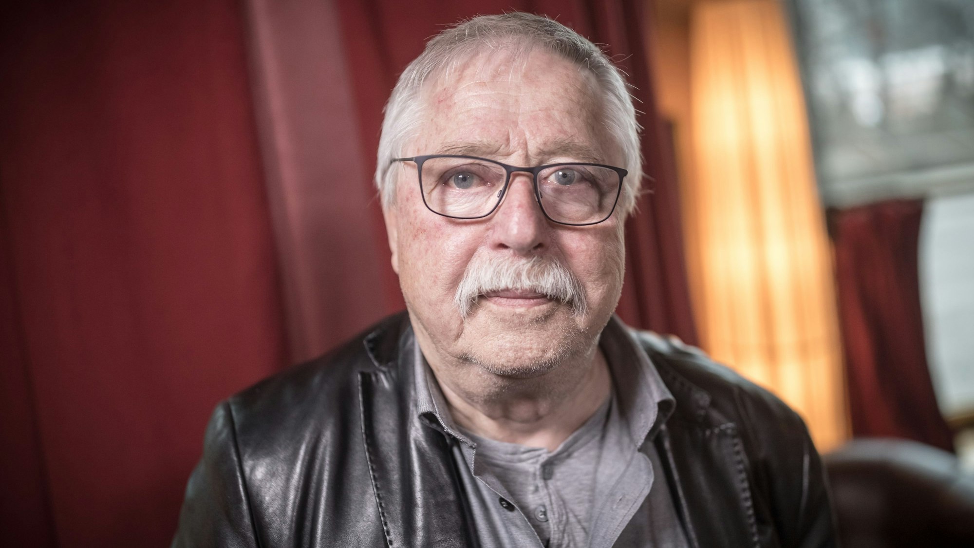 Wolf Biermann, Liedermacher und Lyriker, aufgenommen bei einem dpa-Interview.