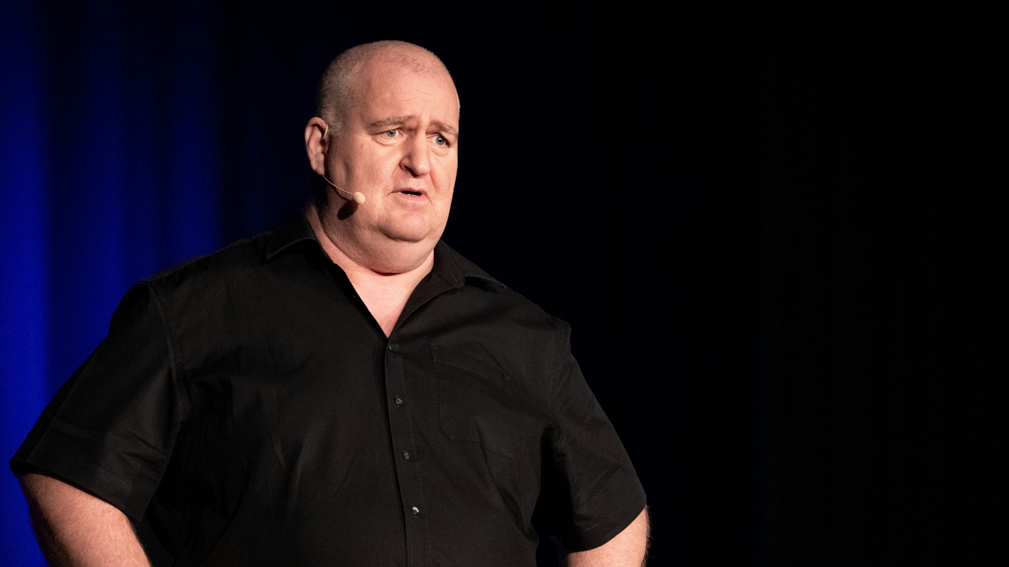 Markus Maria Profitlich, Komiker und Schauspieler, aufgenommen im Rahmen seiner Tour ‚Schwer verrückt!‘.